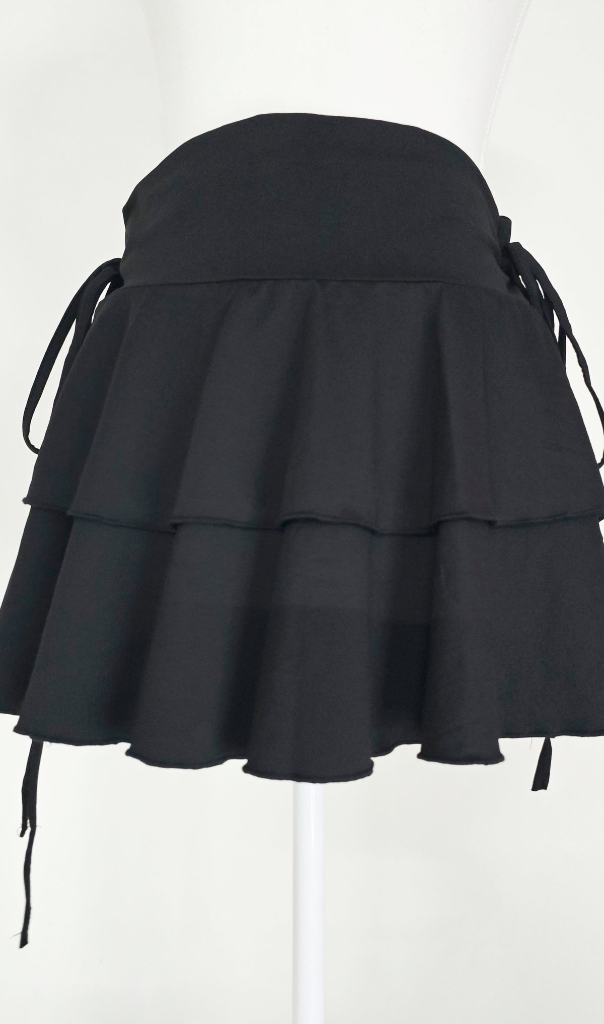 The Nocturne Tiered Mini Skirt(Size - S,M)