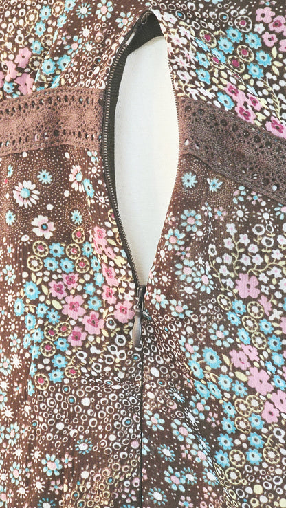The Meadow Bloom Tiered Babydoll Mini Dress (Size - S)