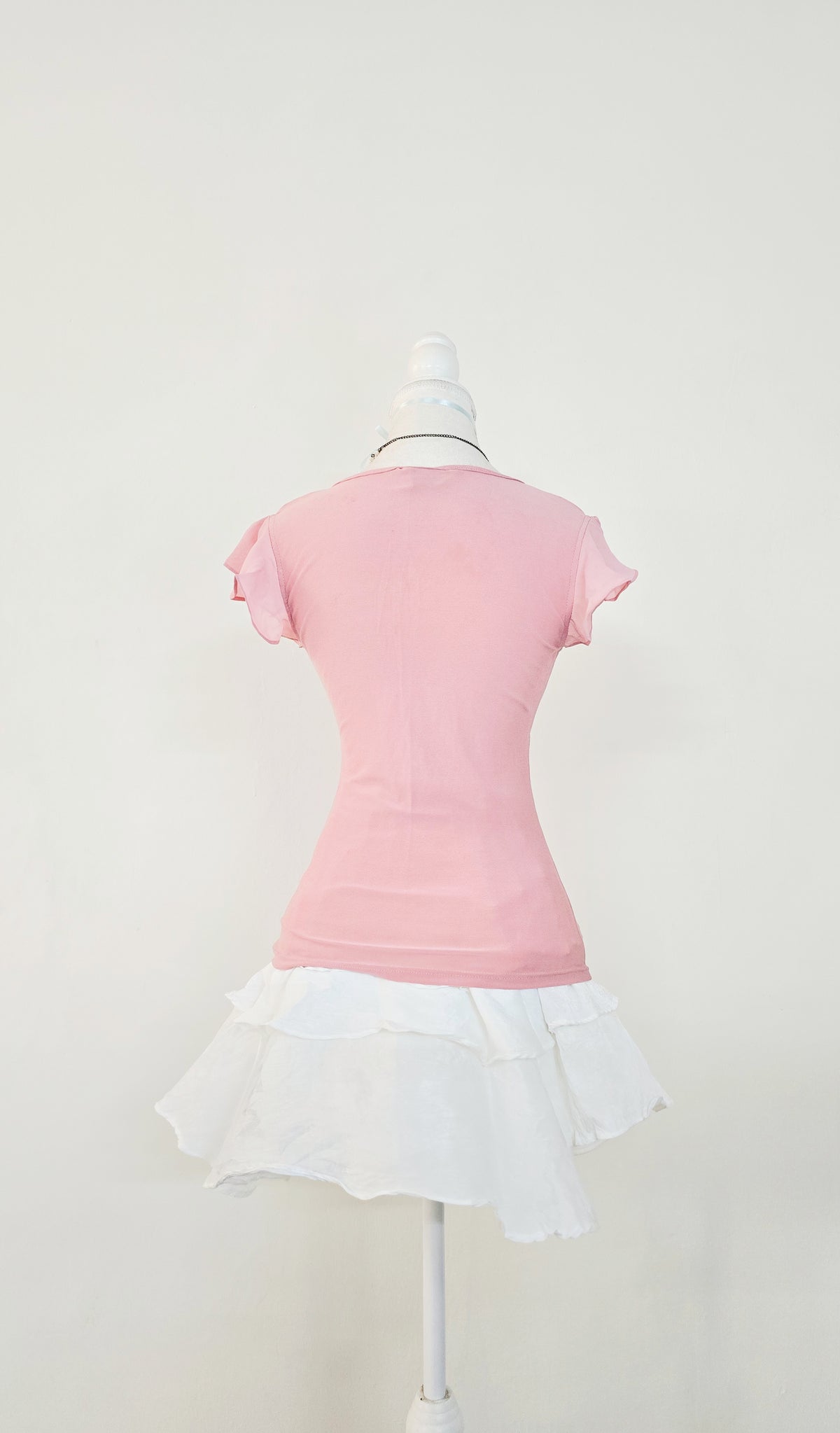 The Ballet Pink Chiffon Sleeve Top(Size - S,M)