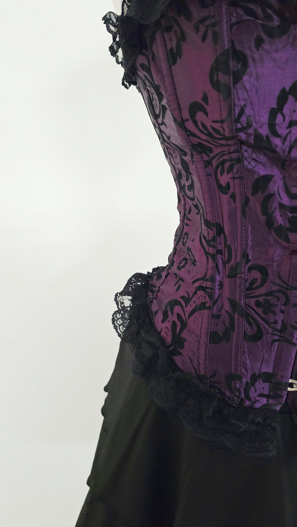 The Gothic Brocade Bustier Corset(Size - XS,S)
