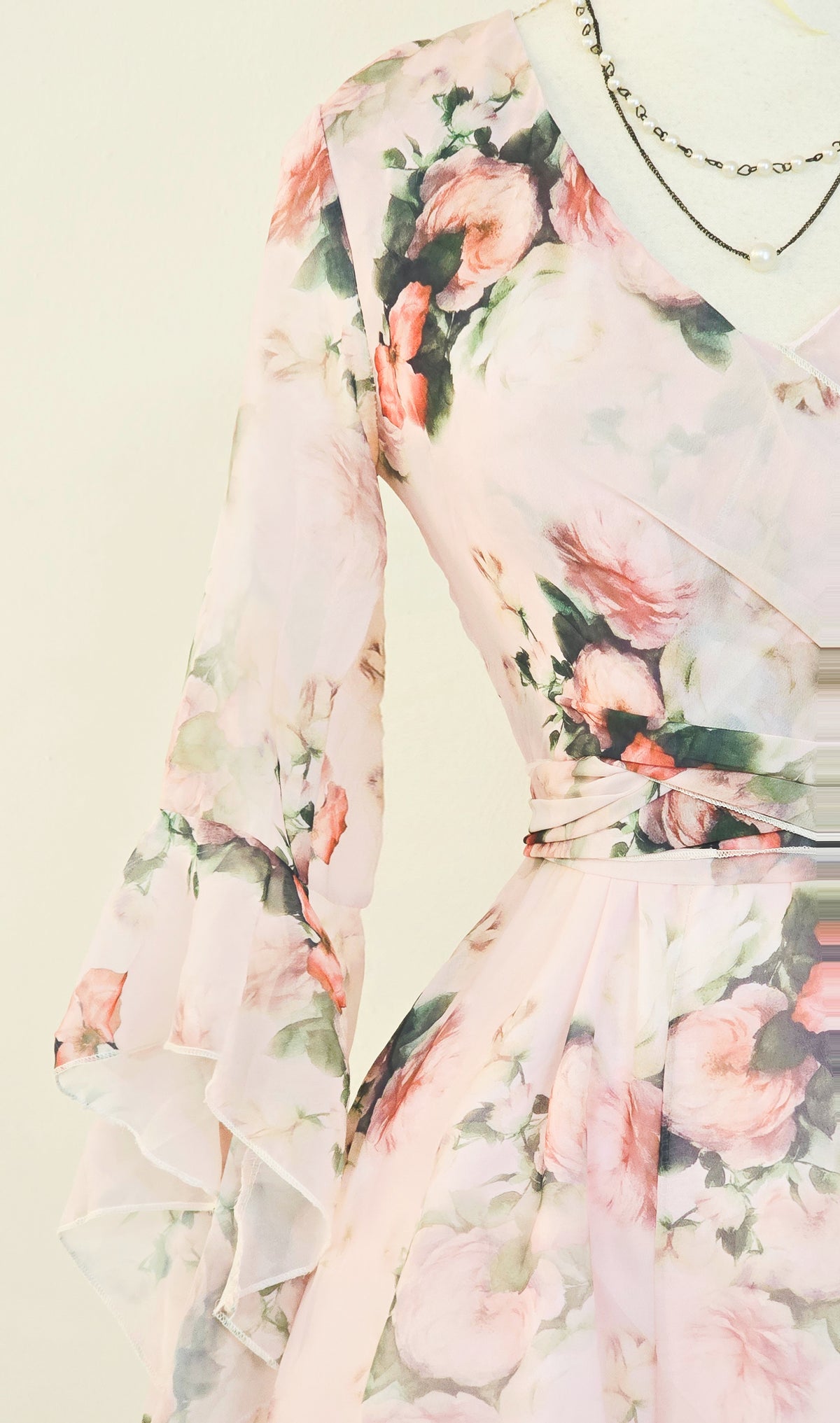 The Meadow Bloom Tiered Babydoll Mini Dress(Size - S)